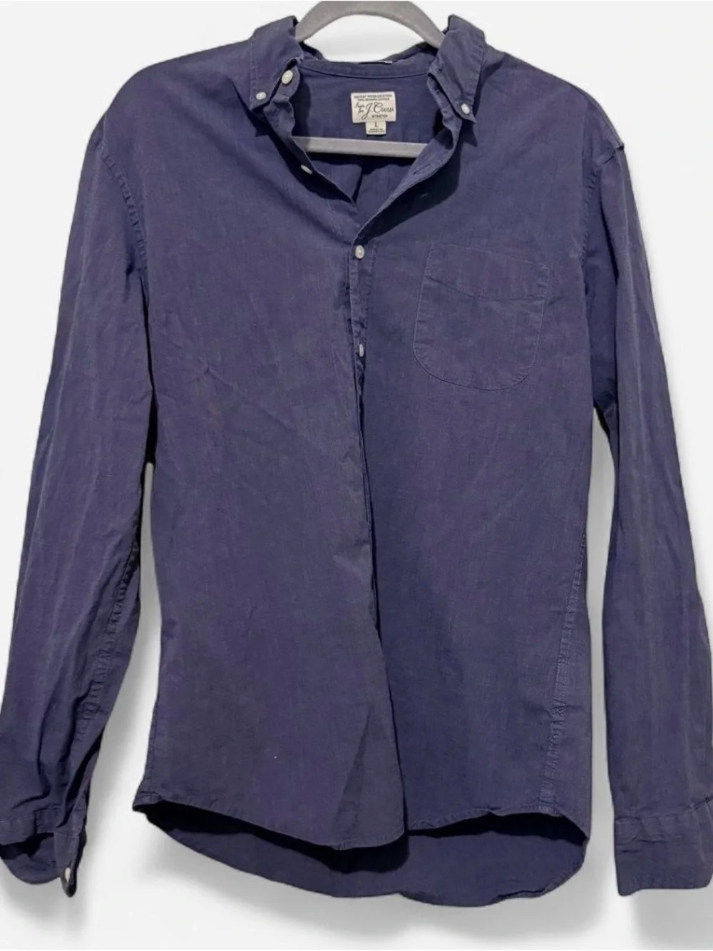 J. Crew Classic Preppy Menswear Organic Cotton Button Down Workwear Large